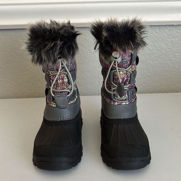 Dream Pairs Kids Waterproof Snow Boots Size 9T - Picture 4 of 12
